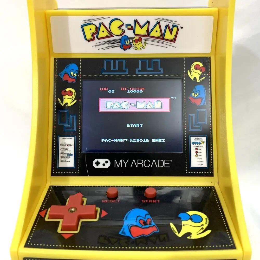 Fix It Felix Jr Mini Arcade Game Wreck It Ralph & Pac-Man Tested Working